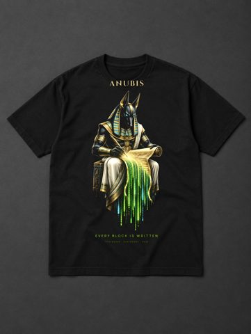 003 · The ledger · tee · black
