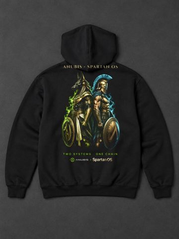 010 · Twin guardians · hoodie · black