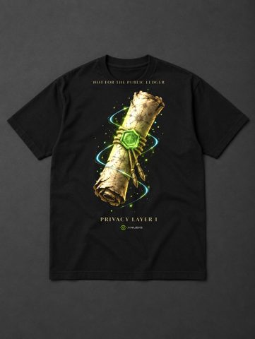 013 · Sealed scroll · tee · black