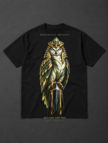 017 · The owl · tee · black