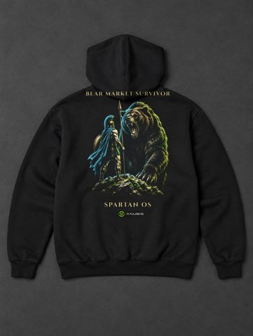 023 · Bear market survivor · hoodie · black