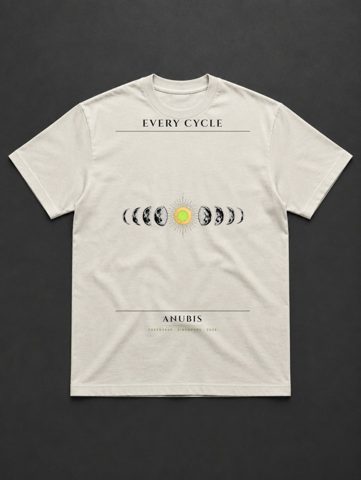 037 · Moon phases · tee · bone
