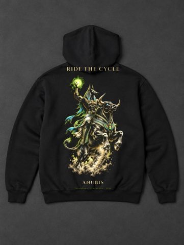 040 · Jackal rider · hoodie · black