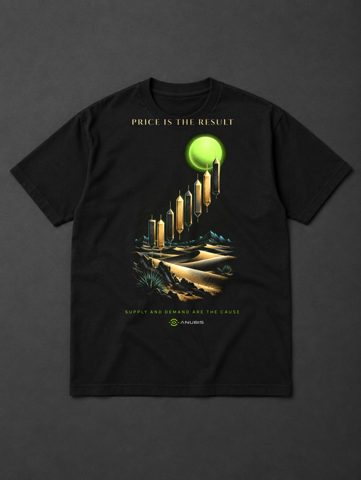 041 · Candlestick pyramids · tee · black