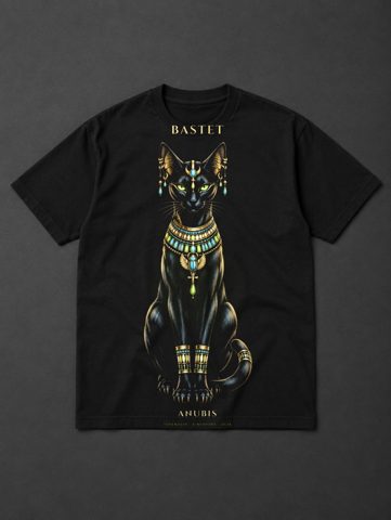067 · Bastet · tee · black