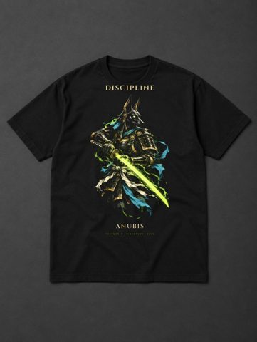 074 · Jackal samurai · tee · black