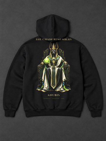 076 · Jackal king · hoodie · black