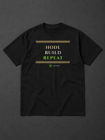 088 · Hodl build repeat · tee · black