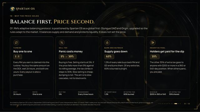 Slide 11: O²: balance first, price second