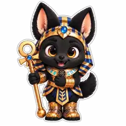 Anubis sticker 05: Thumbs up