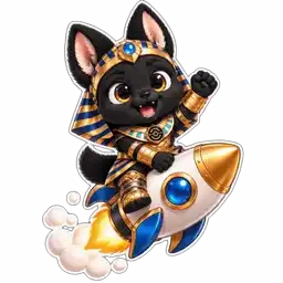 Anubis sticker 10: To the moon